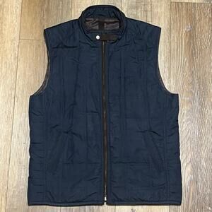 Jos A Bank 1905 Mens Quilted Vest S Blue Reg Fit Preppy Career Outdoors Golf